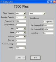 7600 Application Wizard com cabo RS-232